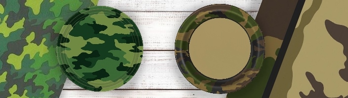 Camouflage Themed Party | Party Supplies | Party Save Smile
